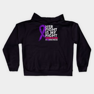 her fight is my fight // domestic violence Kids Hoodie